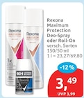 Maximum Protection Deo-Spray oder Roll-On von Rexona für 3,49 € bei budni im Angebot Maximum Protection Deo-Spray oder Roll-On von Rexona im aktuellen budni Prospekt