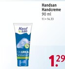 Handcreme von Handsan für 1,29 € bei Rossmann im Angebot Handcreme von Handsan im aktuellen Rossmann Prospekt