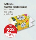 feuchtes Toilettenpapier von Cottonelle im aktuellen V-Markt Prospekt für 2,22 €