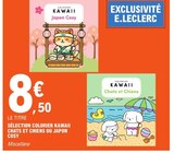 Sélection colorier kawaii chats et chiens ou japon cosy dans le catalogue E.Leclerc