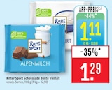 Schokolade Bunte Vielfalt Angebote von Ritter Sport bei Marktkauf Filderstadt für 1,11 €