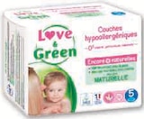 Couches hypoallergeniques - LOVE & GREEN en promo chez Hyper U Niort à 5,11 €