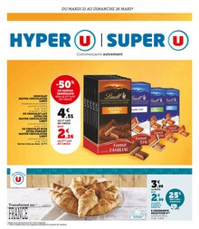 Catalogue Super U à Lyon cette semaine, valable du 21/03/2023 au 26/03/2023 Prospectus Super U à Lyon, "Super U", 12 pages de promos valables du 21/03/2023 au 26/03/2023