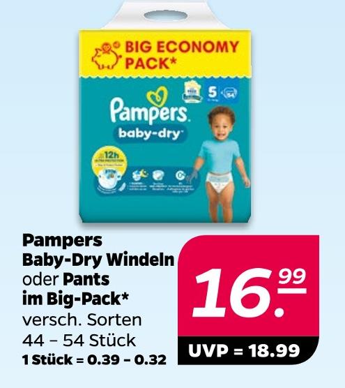 Baby-Dry Windeln oder Pants im Big-Pack