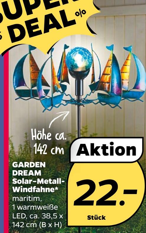 GARDEN DREAM Solar-Metall-Windfahne