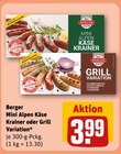 Mini Alpen Käse Krainer im REWE Prospekt Mini Alpen Käse Krainer von Berger im aktuellen REWE Prospekt für 3,99 €