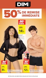 Prix et réduction Dim dans le prospectus Carrefour en cours Offre Dim dans le catalogue Carrefour du moment à la page 61