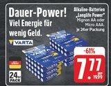 Longlife Power Mignon AA Angebote von VARTA bei EDEKA Hof für 7,77 €
