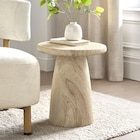 Table d appoint effet travertin en promo chez B&M Table d appoint effet travertin dans le catalogue B&M
