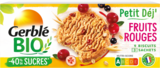 BIO GERBLE BISCUIT PETIT DEJ F RUITS ROUGES A L'EPEAUTRE 132 - GERBLE en promo chez Auchan Hypermarché BIO GERBLE BISCUIT PETIT DEJ F RUITS ROUGES A L'EPEAUTRE 132 - GERBLE dans le catalogue Auchan Hypermarché