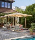 PARASOL DÉPORTÉ RECTANGULAIRE 3 X 4 M - GARDENSTAR en promo chez Auchan Hypermarché Le Havre à 299,00 €