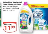 Waschmittel Pulver im Angebot bei GLOBUS in Altenburg Waschmittel Pulver Angebote von Weißer Riese bei GLOBUS Altenburg für 11,99 €