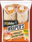Sandwich Wraper's Poulet Bacon Fumé Sauce Burger - SODEBO dans le catalogue Intermarché