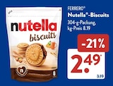 Nutella-Biscuits Angebote von FERRERO bei ALDI SÜD Willich für 2,49 €