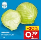 Weißkohl im Netto Marken-Discount Prospekt Weißkohl von im aktuellen Netto Marken-Discount Prospekt für 0,79 €