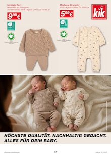 Babykleidung im KiK Prospekt "MEHR WEIHNACHTSZAUBER FÜR DEIN ZUHAUSE." mit 20 Seiten (Erlangen)