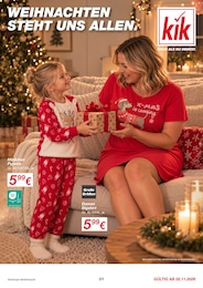 Aktueller KiK Prospekt, "WEIHNACHTEN STEHT UNS ALLEN.", mit Angeboten der Woche, gültig von 02.11.2026 bis 02.11.2026