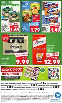Warsteiner im aktuellen Kaufland Prospekt (Halle (Saale)) Warsteiner im Kaufland Prospekt "KNĂśLLER" mit 58 Seiten (Halle (Saale))