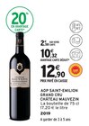 Promo AOP Saint-Emilion Grand Cru à 10,32 € dans le catalogue Intermarché Super à Gournay-en-Bray