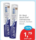 Hoch-Tief Zahnbürste von Dr. Best im aktuellen budni Prospekt