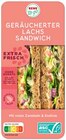 Sandwich Geräucherter Lachs oder Caesar Hähnchen Wrap im Angebot bei REWE in Emden Sandwich Geräucherter Lachs oder Caesar Hähnchen Wrap Angebote von REWE to go bei REWE Emden für 2,29 €