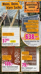 Hornbach Zaun im Prospekt 