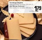 Aktuelles Vorarlberger Bergkäse oder Würziger Bodenseer Angebot bei REWE in Mülheim (Ruhr) ab 1,79 €