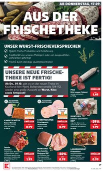 Wurst im Kaufland Prospekt "Hier bin ich richtig" mit 66 Seiten (Leverkusen)
