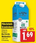 Gläserne Molkerei Bio Frische Weidemilch von Münchehofer Brandenburg im aktuellen E center Prospekt