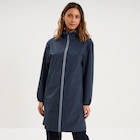Parka longue impérméable coupe-vent gris foncé femme en promo chez La Halle Cannes à 49,99 €