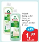 Essig Reiniger im budni Prospekt Essig Reiniger von Frosch im aktuellen budni Prospekt für 1,89 €