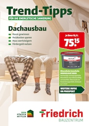 Friedrich Bauzentrum Baumärkte Prospekt der aktuellen Woche mit 25 Seiten, gültig von 12.12.2025 bis 21.12.2025, in Rennerod und Umgebung Aktueller Friedrich Bauzentrum Baumärkte Prospekt in Rennerod und Umgebung, "Trend-Tipps für die energetische Sanierung" mit 25 Seiten, 12.12.2025 - 21.12.2025