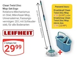 Clean Twist Disc Mop-Set Ergo im Angebot bei GLOBUS in Krefeld Clean Twist Disc Mop-Set Ergo Angebote von Leifheit bei GLOBUS Krefeld für 4,99 €
