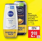 Pflegedusche Creme Soft im Angebot bei Marktkauf in Tübingen Pflegedusche Creme Soft Angebote von Nivea bei Marktkauf Tübingen für 2,99 €