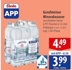 Mineralwasser Angebote von Gerolsteiner bei famila Nordost Neumünster für 3,99 €