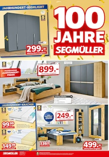 Bett im Segmüller Prospekt "100 JAHRE SEGMÜLLER" mit 6 Seiten (Karlsruhe)