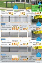 Globus-Baumarkt Zaun Sichtschutz im Prospekt 