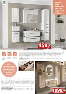 Badmöbel im Segmüller Prospekt "Musterring" mit 26 Seiten (Augsburg)