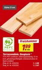 toom Baumarkt Mühltal - Terrassendiele, Douglasie Angebot im Prospekt Terrassendiele, Douglasie bei toom Baumarkt im Mühltal Prospekt für 1,99 €