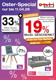 Opti-Wohnwelt Prospekt: "Oster Special", 6 Seiten, 01.04.2026 - 11.04.2026