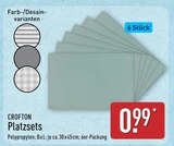 Platzsets von Crofton im aktuellen ALDI Nord Prospekt für 0,99 €