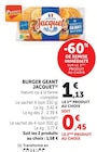 Burger Géant - JACQUET dans le catalogue U Express