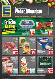 EDEKA Prospekt der Woche "Wir lieben Lebensmittel!" Seite 1, 17.11.2025 bis 22.11.2025 für Olbernhau Aktueller EDEKA Prospekt "Wir lieben Lebensmittel!" Seite 1 von 28 Seiten für Olbernhau