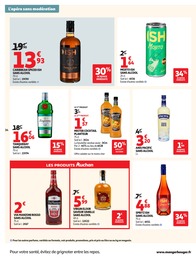 Prix et réduction Gin dans le prospectus Auchan Hypermarché en cours Offre Gin dans le catalogue Auchan Hypermarché du moment à la page 34