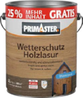 Wetterschutz Holzlasur von Primaster für 29,99 € bei Globus-Baumarkt im Angebot Wetterschutz Holzlasur von Primaster im aktuellen Globus-Baumarkt Prospekt