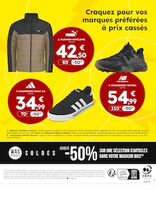 Prospectus Sport 2000 de la semaine "SOLDES : JUSQU'À - 50%" avec 2 pages, valide du 07/01/2026 au 03/02/2026 pour Saint-Étienne-de-Fontbellon et alentours