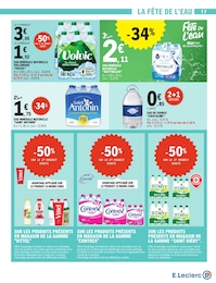 Offre Eau Minérale dans le catalogue E.Leclerc du moment à la page 17