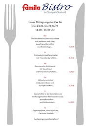 Supermarkt Prospekt von famila Nordost Stralsund famila Nordost Prospekt: "Aktuelle Angebote", 1 Seite, 23.06.2025 - 28.06.2025