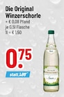 Trinkgut Cham - Die Original Winzerschorle Angebot im Prospekt Die Original Winzerschorle bei Trinkgut im Cham Prospekt für 0,75 €