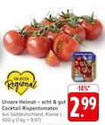 Unsere Heimat – echt & gut Cocktail Rispentomaten im Angebot bei E center in Darmstadt Unsere Heimat – echt & gut Cocktail Rispentomaten Angebote bei E center Darmstadt für 2,99 €